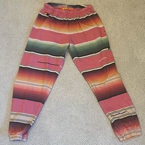 Women’s Aviator Nation Sweatpants - Rare Pink Serape Print - Size Large